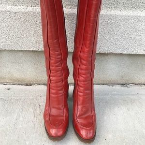 Vintage Leather Knee Boot